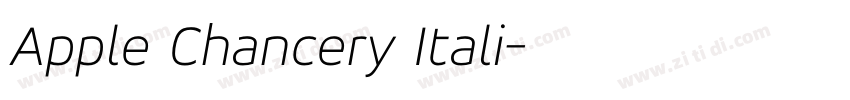 Apple Chancery Itali字体转换